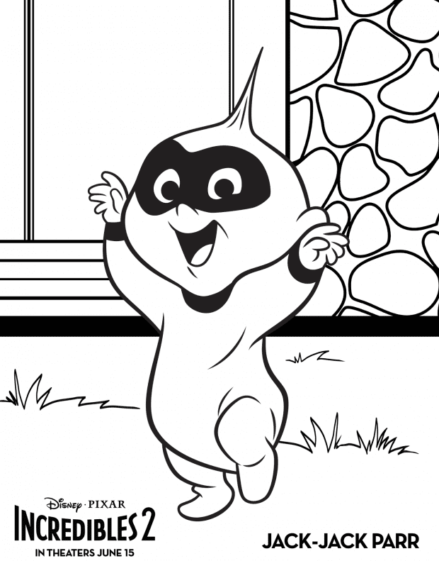 Incredibles 2 Coloring Pages