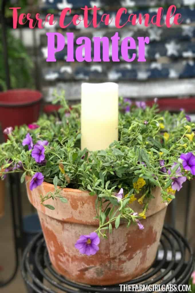 Terra Cotta Candle Planter The Farm Girl Gabs®