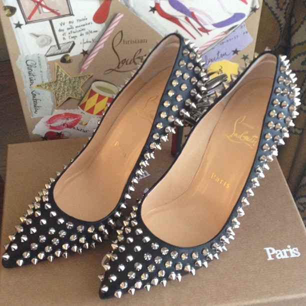 Gift from hubby... Pigalle Spikes Christian Louboutin Pumps