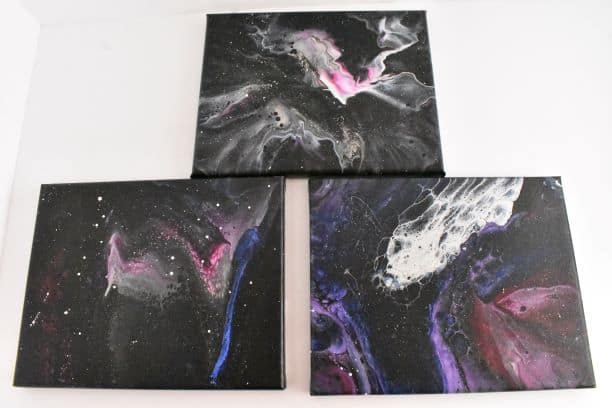 Three different methods of how to paint a galaxy