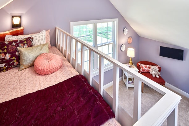 the view from the upper bed