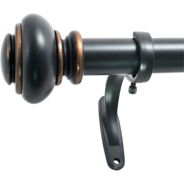 Decopolitan 1” Urn adjustable curtain rod set