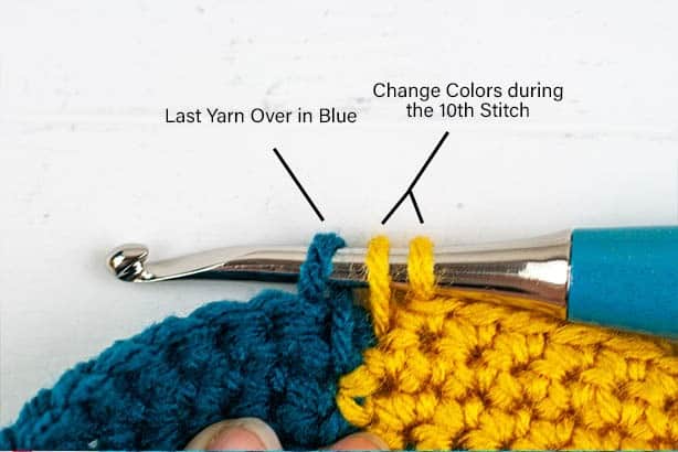 Learn two rules that teach you to change colors in crochet for any stitch. Plus a video tutorial showing you how this works for any stitch.