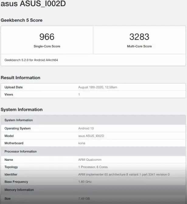 Preço do ZenFone 7 Pro