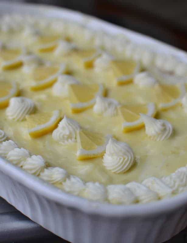 Lemon Pudding Poke Cake Small Town Woman