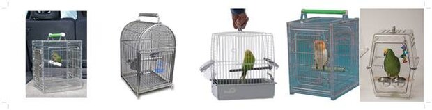 Macam-macam model kandang untuk membawa burung / bird carrier