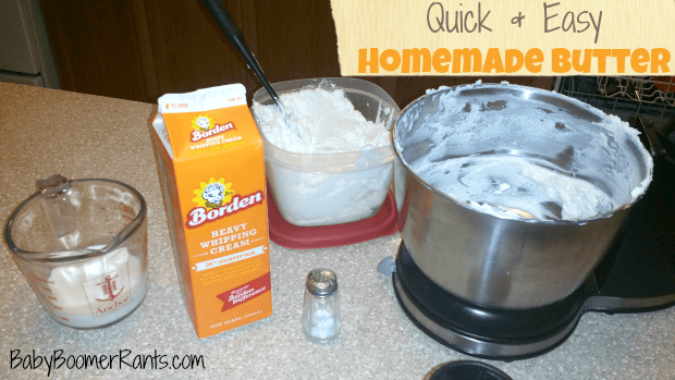Quick And Easy Homemade Butter