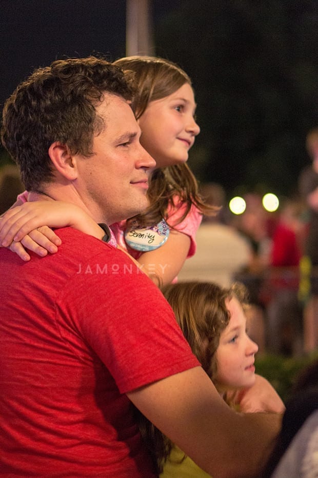 Watching the fireworks
