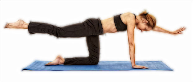 Упражнение ласточка