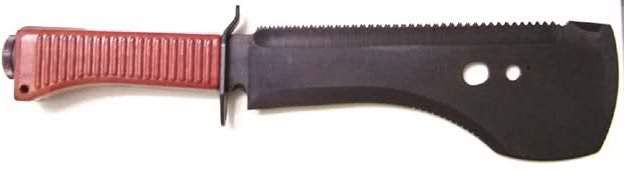 Up close photo of a spetsnaz survival tool.