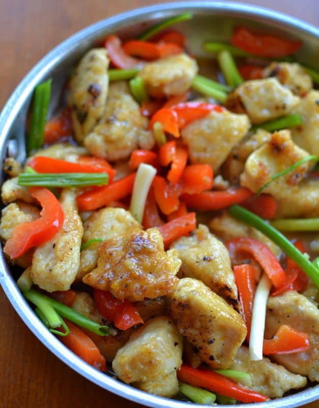 Easy Orange Chicken And Red Bell Peppers Easy Orange Chicken And Red Bell Peppers