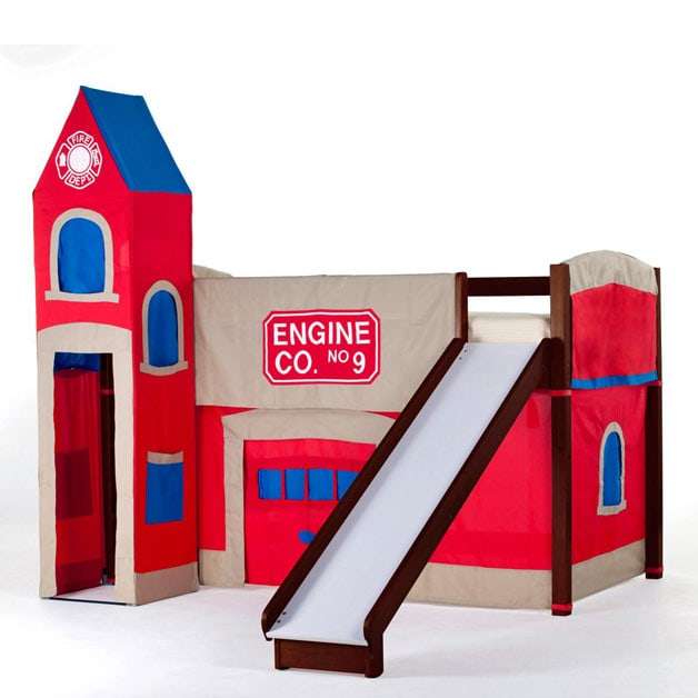 bunk bed with slide (boys)