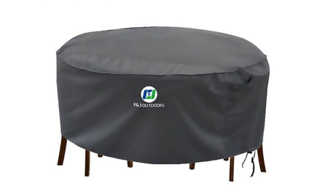 F&J OUTDOOR ROUND PATIO FURNITURE COVER WATERPROOF