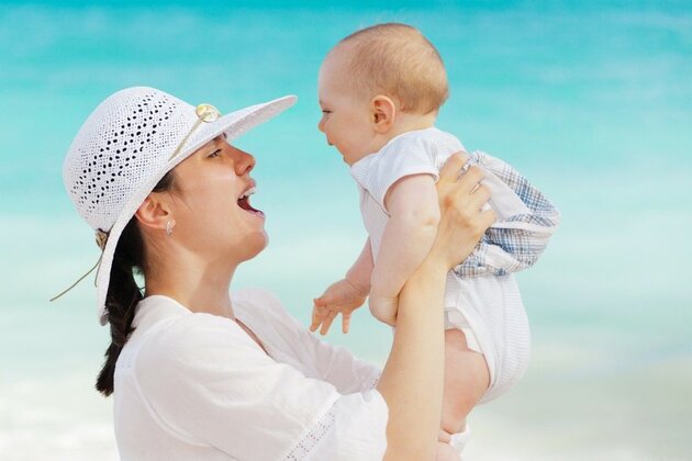 Baby, Urlaub, Flug, Reisen, Eltern