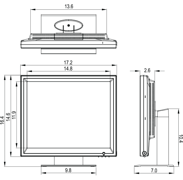 19-Inch Medical Touch Display Monitor