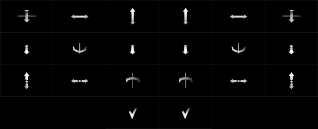 These strange glyphs represent the dictionary of hand gestures Geco and LEAP can turn into music control.