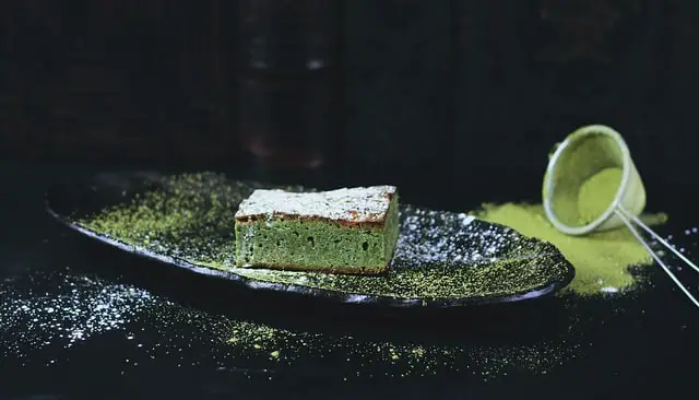 Baked Green Matcha Brownie Baked Green Matcha Brownie