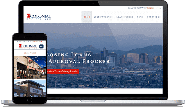 colonial capital website design