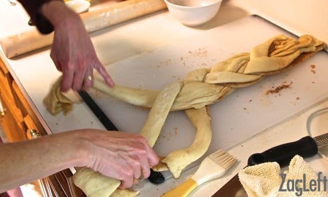 Braiding the dough