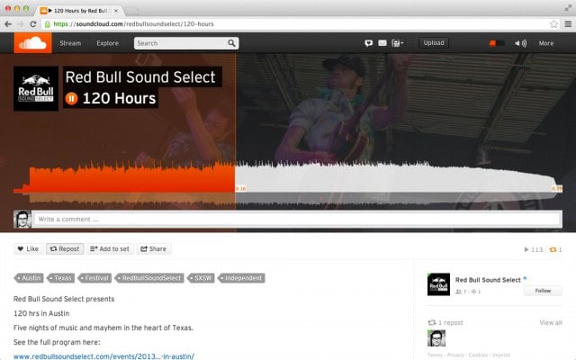 Not revolutionary, by any means, but partners can now show off slide shows with sounds for a visual element. SoundCloud may be taking steps toward pricier sponsors, but this feature might be one other users see in the future, too.