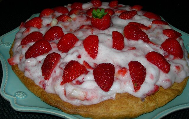 photo de Tarte aux fraises légère