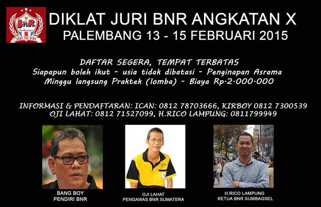 Brosur Diklat Juri BnR Angkatan X
