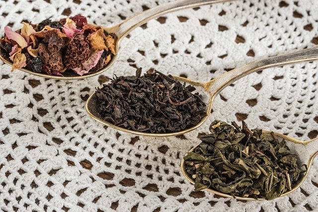 dried tea leaves dried tea leaves