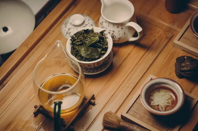 Glass Teapot With Green Tea Glass Teapot With Green Tea