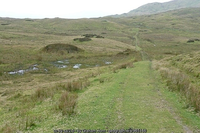 Old potato beds on the mountains in County Mayo