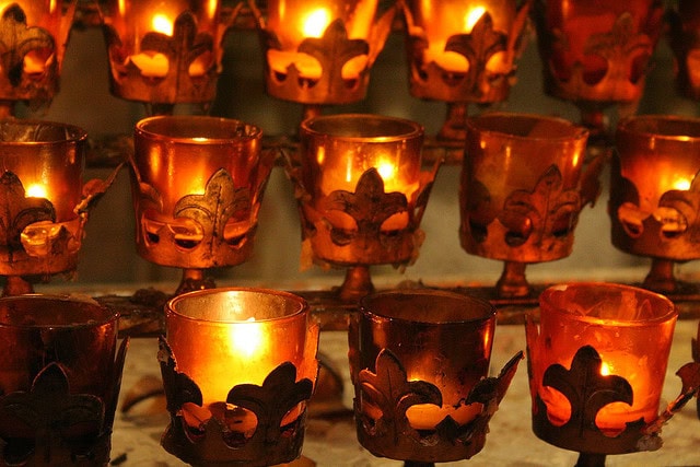 I like churches and pretty candle lighting