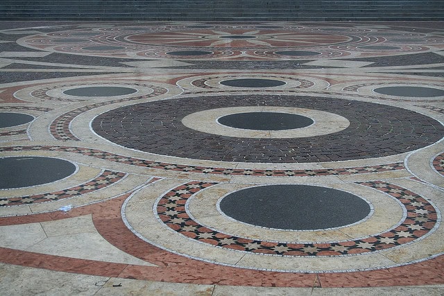 Tile in front of St. Stephen's Basilica