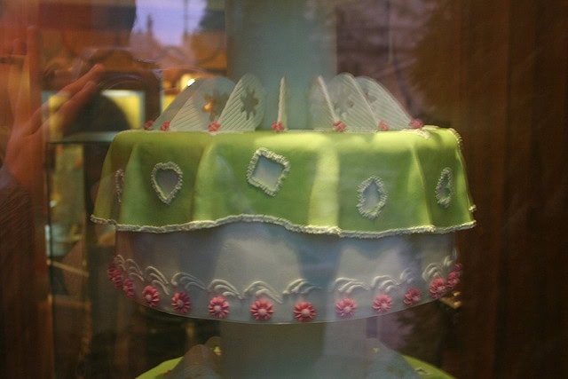 Marzipan cake taken through the Marzipan museum window. They had a life size Snow White that I couldn't photograph