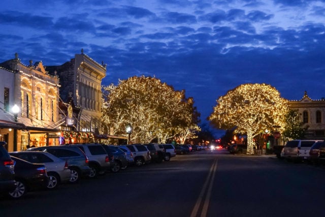 enjoy the lights, town square, lighting in the square, georgetown texas