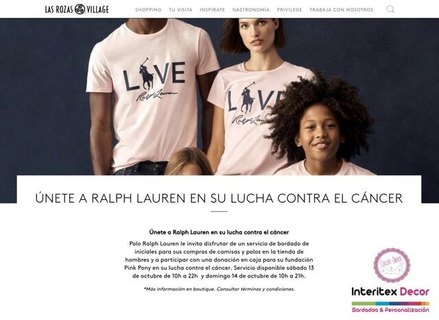 Evento Bordado en vivo Ralph Lauren