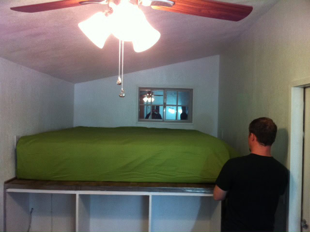 Moving the bed in!