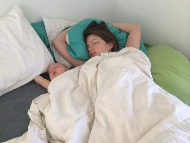 Hazel and i sleeping about the same age
