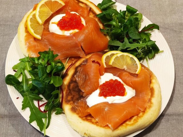 photo de Blinis au saumon fumé