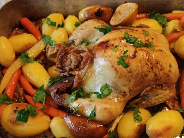 photo de Poulet au four au citron