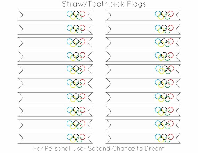 second chance to dream olympic party printables