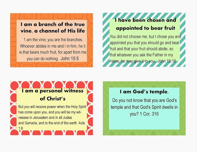 Moment Likelihood Toward Desire - Who I am within Christ Scripture Playing cards image about Who I Am in Christ Printable named Instant Opportunity Toward Aspiration - Who I am in just Christ Scripture Playing cards