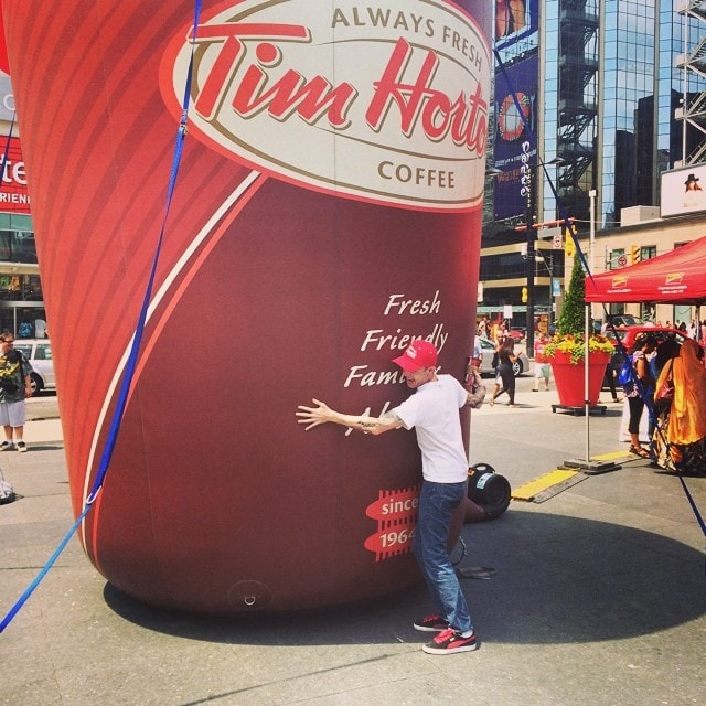 Careful, drinking this much coffee could start some Internet feuding. I know. Photo from the artist.
