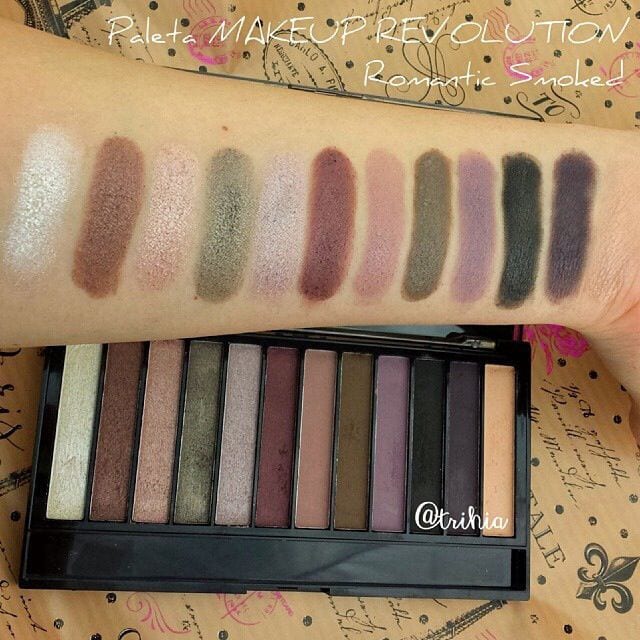 Makeup Revolution Redemption 14 g Romantic Smoked swatches Makeup Revolution Redemption 14 g Romantic Smoked swatches