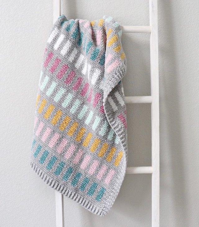yarnspirations from the middle crochet blanket