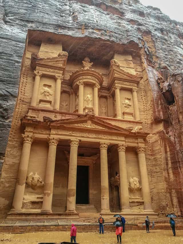 petra treasury flash flood