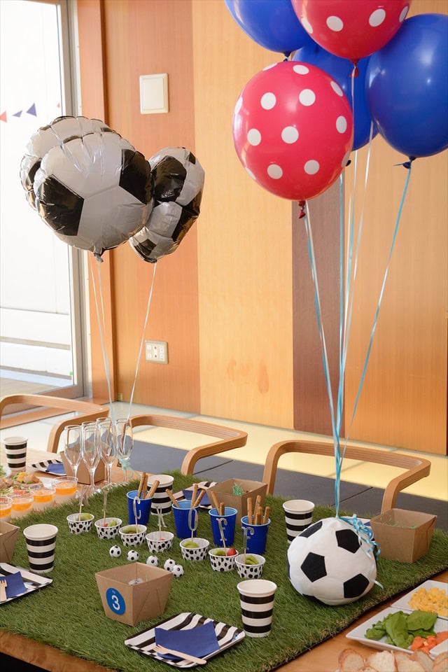 サムライブルーのサッカーパーティー Samurai Blue Soccer Birthday Party リトルレモネード キッズパーティープランナー サムライブルーのサッカーパーティー Samurai Blue Soccer Birthday Party リトルレモネード キッズパーティープランナー
