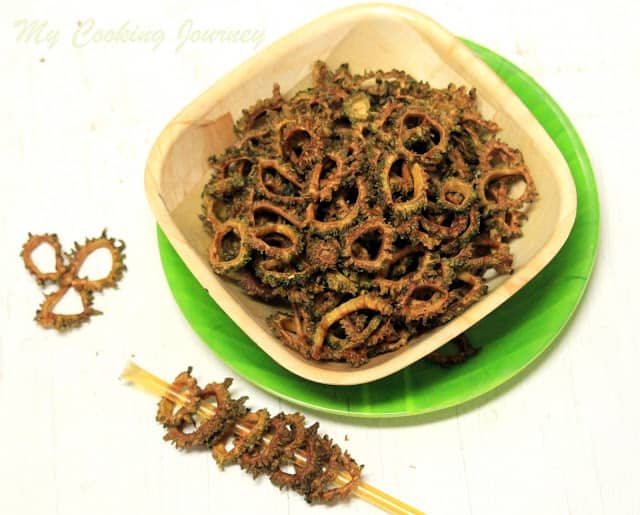 Pavakkai Varuval – Pavakkai Chips – Bitter Gourd / Bitter Melon Chips Pavakkai Chips