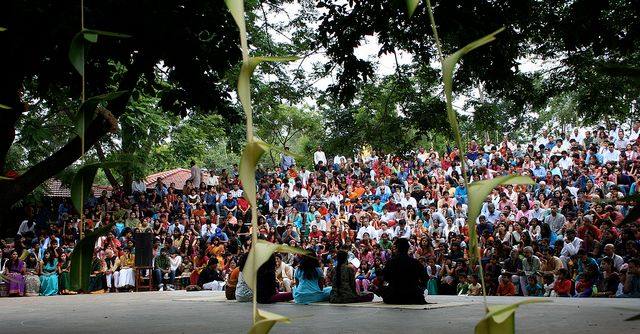 The picture of the Valley Schools 33rd birthday celebrations is by Nagarjun Kansukuru and is reproduced here under a Creative Commons Attribution 2.0 Generic licence. It was sourced from Flickr. The Valley School, established in 1978, is one of the five schools of the Krishnamurti Foundation India.
