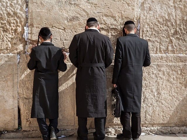 Orthodox Jews at the Western Wall