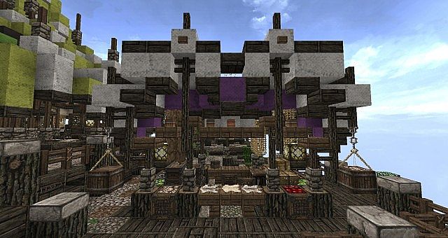 Market Mappack minecraft building ideas floating city 11