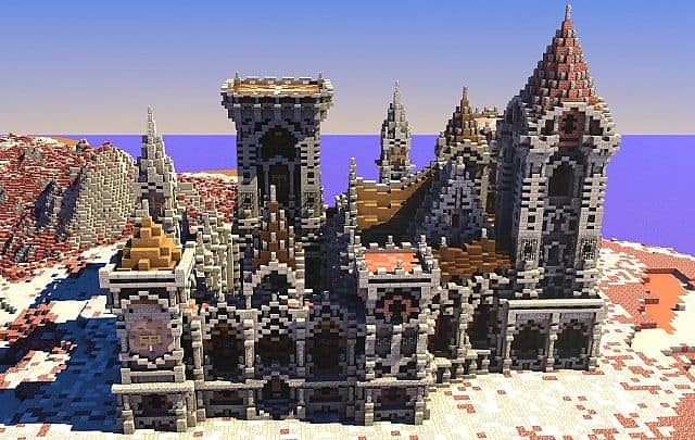Fargloom Fortress minecraft building ideas moutain midevil lava 2